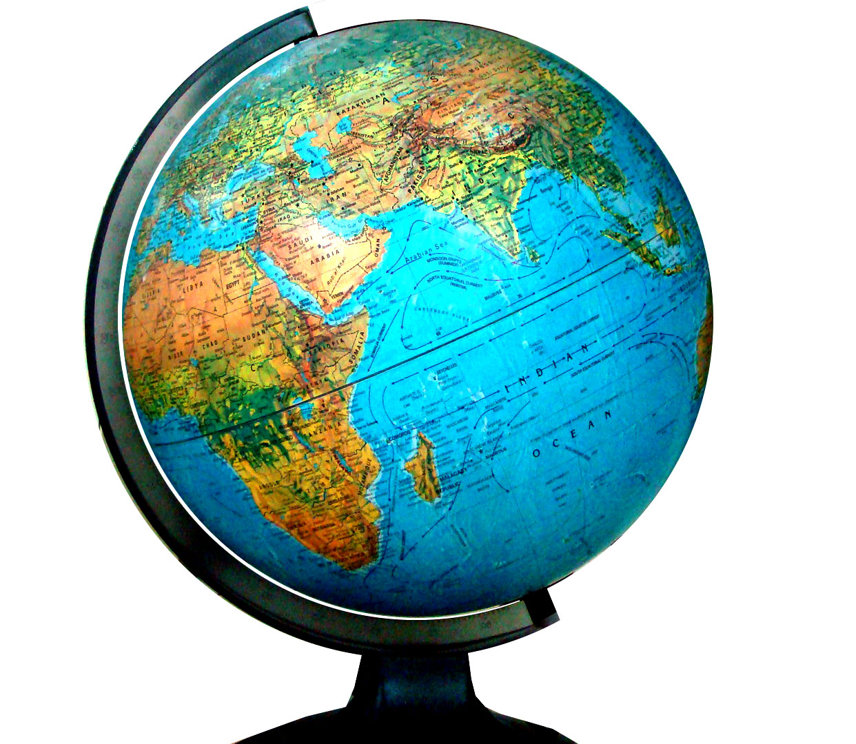 a globe depicting the countries of the world