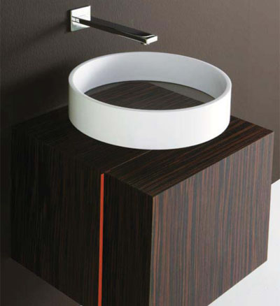 the futuristic corian sink washbasin