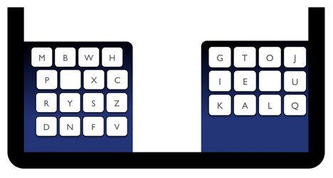 the KALQ keyboard claims to allow users to type up to twice as quickly as the traditional QWERTY layout