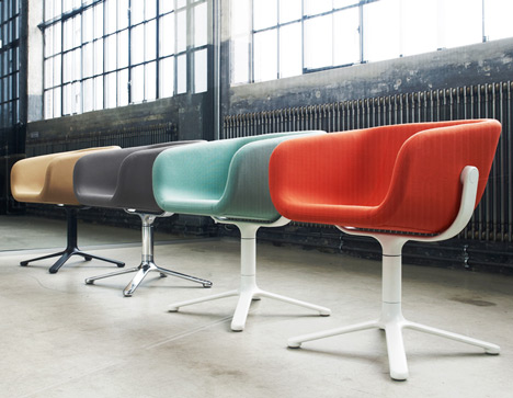 the scoop chair design allows both rocking and left to right rotations