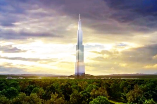 sky city tower, expected to be completed seven months after breaking ground