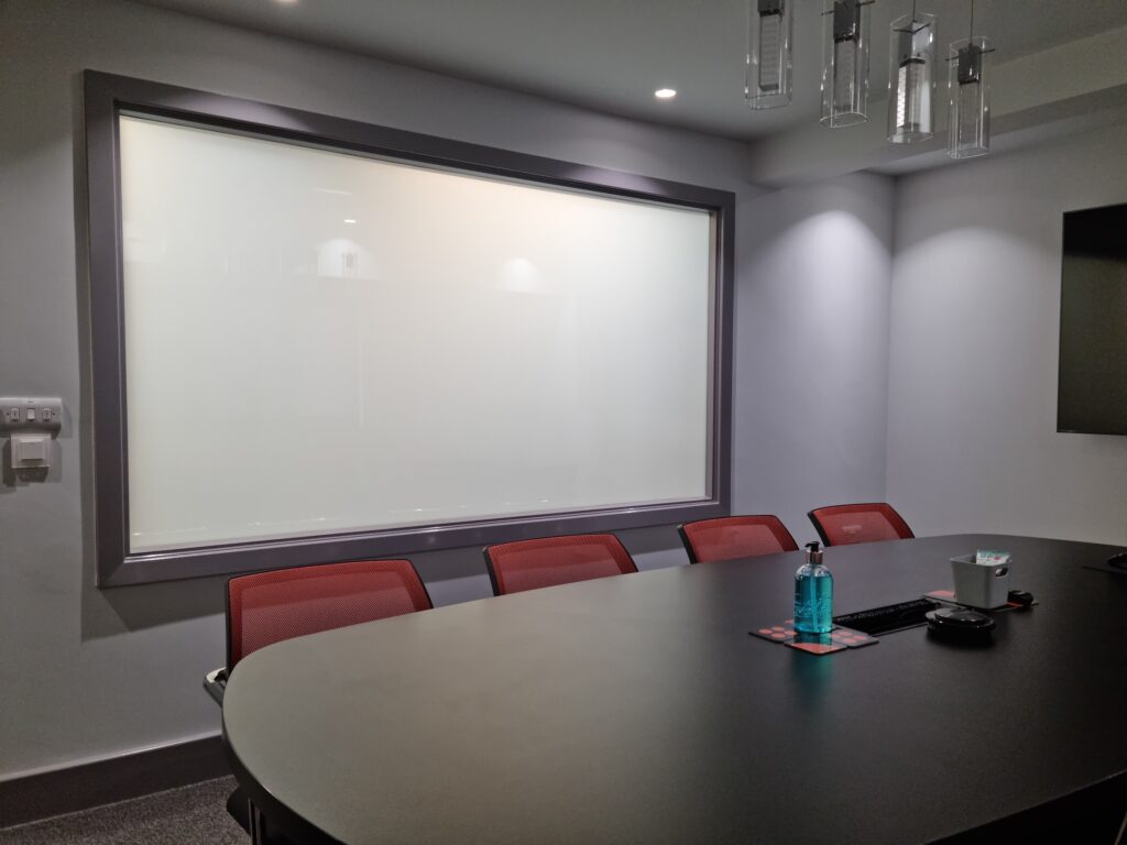 switchable glass panels help to provide an intriguing aesthetic and added functionality to your commercial or residential project