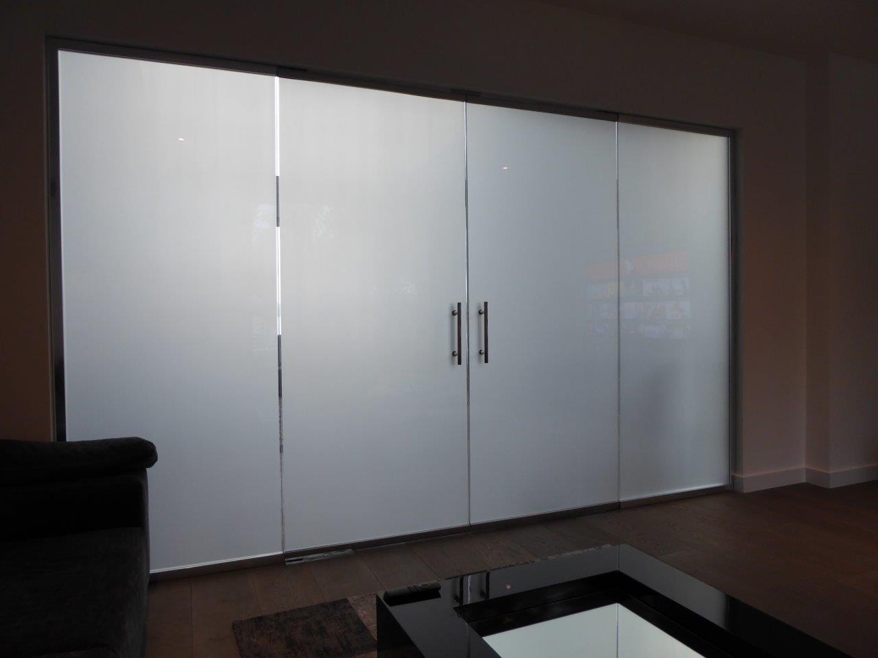 Privacy glass cinema room